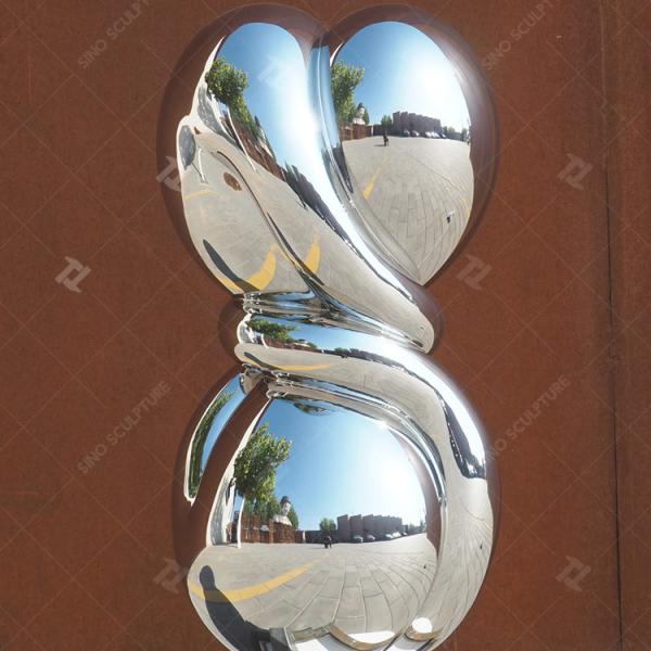 Cheap Easy Clean Abstract Stainless Steel Art Sculptures / Metal Modern Art Sculptures for sale