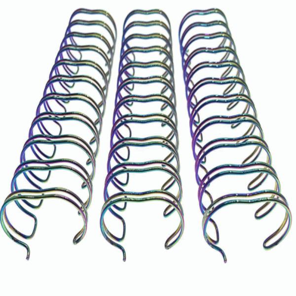 Cheap Free sample 7/16'' Twin Ring Wire Double Spiral Loop Notebook Binding Material for sale