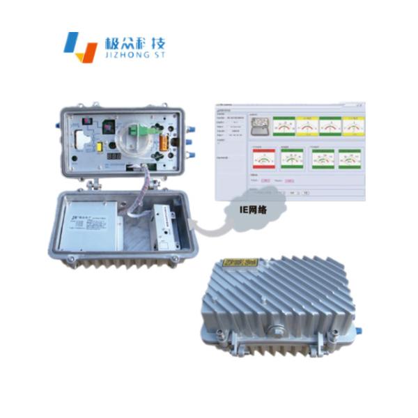 Cheap FTTB CATV 2 Output DC Optical Node , AGC Optical Node 25*17*11cm Size for sale
