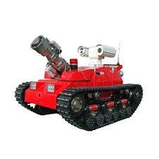 Cheap Protective Remote Control 53KW Fireman Robot for sale