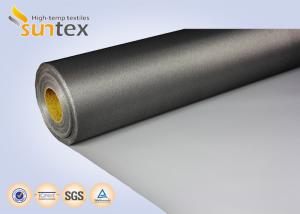 China Chemical Resistant PTFE Coated Fiberglass Fabric 0.43mm Flame Resistant Barrier on sale