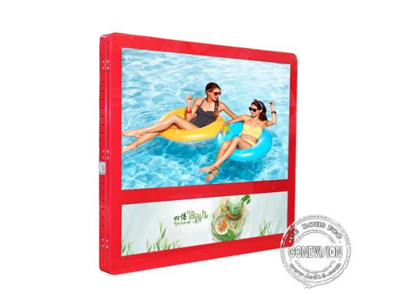Cheap Red Colour Wall Mount LCD Display Light Box 27 Inch For Elevator Advertising for sale