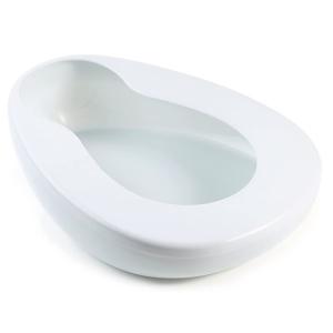 Thick Bedpan for Women Men Bed Pan for Elderly Females Heavy Duty Bedpan for Men Hospital Home Bed Pan Emergency Device (White)