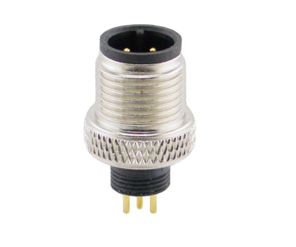 Cheap Ip67 Fix Screw Female Sensor M12 Cable Connector 3pin Sockets With Solder Cup for sale