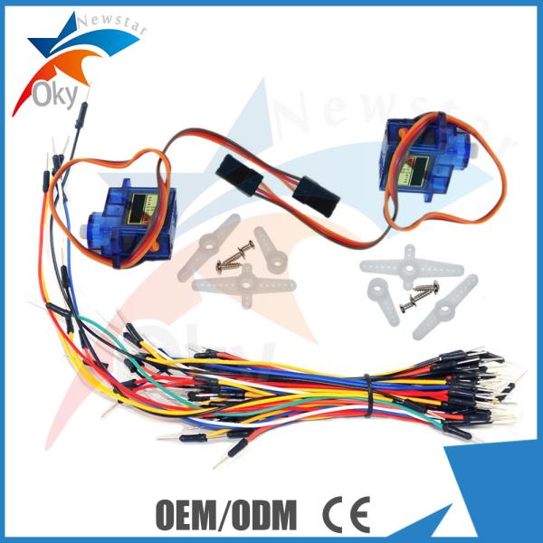 Cheap 70pcs Breadboard Dupont Jumper Wires UNO R3 Nylon PTZ 9G Servo motor Arduino Starter Kit for sale