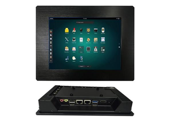 Cheap 8 Inch Embedded Touch Panel PC Aluminum Alloy Material Linux OS And 5 COM RS232 for sale