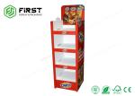 Color Printing Cardboard Display Stands Custom Made Folding Corrugated Paper