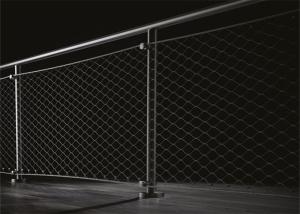 Diamond Soft Handrails 2.0mm Ss Rope Mesh 2.4m Length Panels At Both Sides