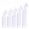 120ml Silicone Brush Fuyun Empty White Pump Bottles Easy Open End For Face Wash for sale