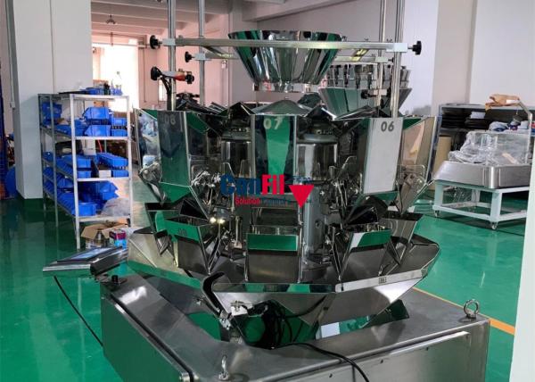 Cheap Polished Surface SUS304 Automatic Multihead Weigher With Double Flap for sale