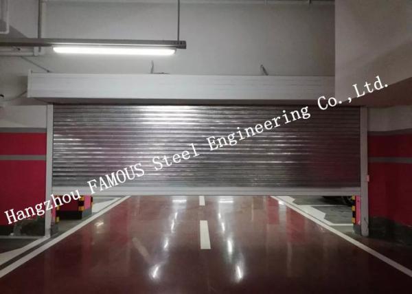 Cheap Automatic Galvanized Industrial Garage Doors Heavy Duty Steel Roller Shutter Door For Underground for sale
