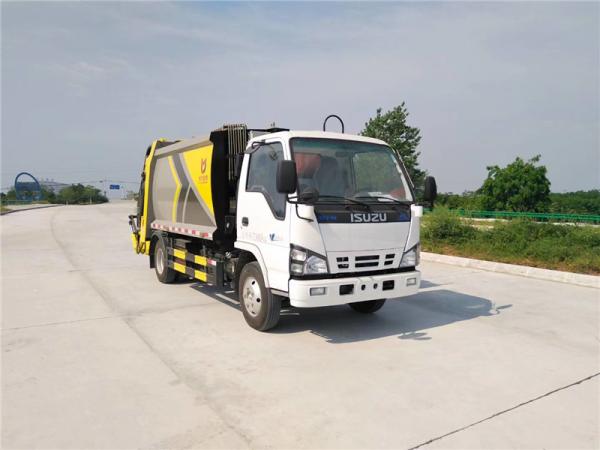 Cheap 4X2 ISUZU 600P 6000 LITERS LEFT HAND DRVIE GARBAGE TRUCK for sale