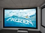 Custom 3D Curved Fixed Frame Projection Screen , 180 degree Circular Projection