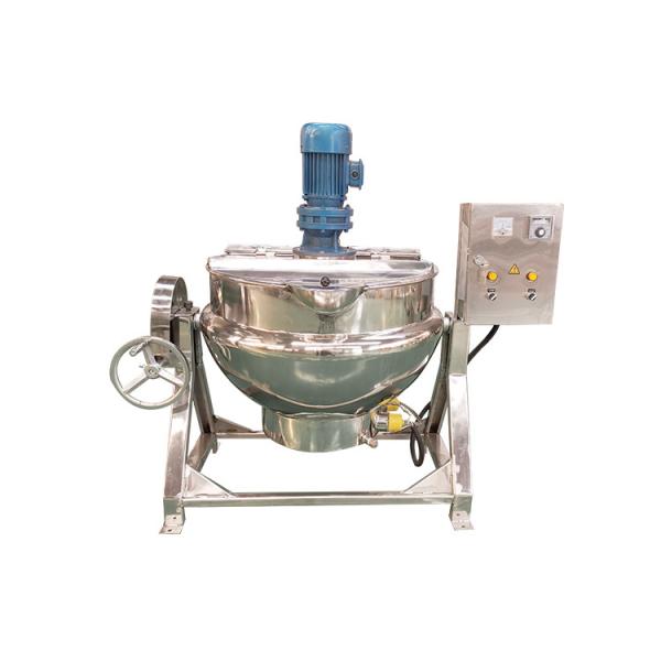Cheap Industrial Gas Tilting Double Jacketed Kettle With Horizontal Mixer for sale