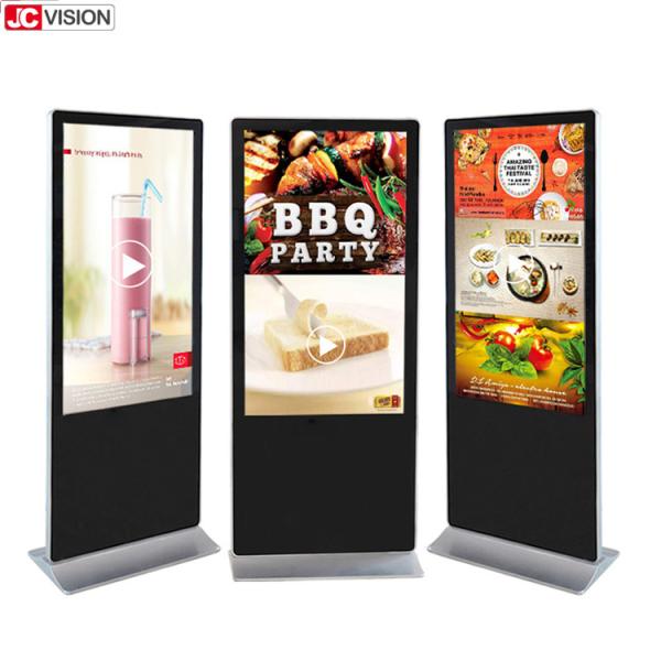 Cheap 65inch Android Digital Signage Player , 8ms Floor Standing LCD Advertising Display Screen for sale