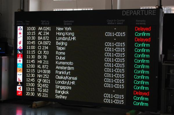 Cheap P10mm LED Airport Flight Display Board Navigation Board Terminal for sale