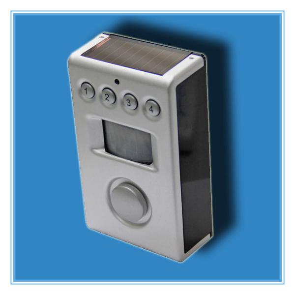 Cheap Solar Battery Powered Pir Motion Sensor Alarm With Programmable 4 Digits Security Code for sale
