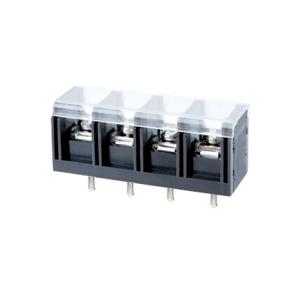 China CE 10.0mm Pitch Terminal Block Connector PCB Barrier 1*05P PBT With Protection Cover on sale