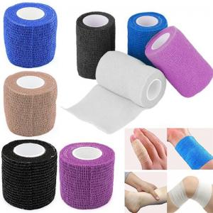 Best First Aid Self Adhesive Sports Tape Wrist Ankle Colored Self Adhesive Bandage Roll wholesale