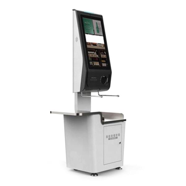 Cheap 21 Inch Multi Function Self Service POS Kiosk Machine For Supermarket Checkout for sale