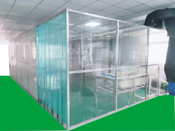 Cheap ISO7 Softwall Clean Booth With Anti - Static PVC Curtain Materials Easy Installation for sale