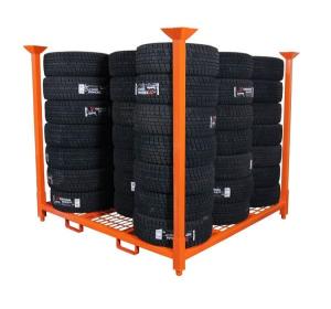 China Logistic Central Bulk Stackable Racks Storage With Wire Mesh Decking on sale
