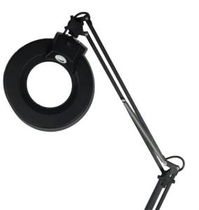 China EPA areas Adjustable Magnifying Lamp Clamp On Magnifying Glass With Light on sale