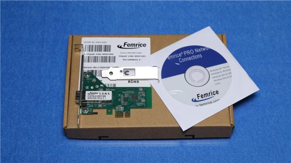 Cheap Femrice 1GB Single Port SFP LC Fiber Optical Network Lan Cards1000Mbps Gigabit Ethernet Desktop Computer Network Adapter for sale