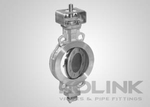 China Double Offset Wafer Butterfly Valve, Triple Eccentric Butterfly Valve Metal Seated on sale