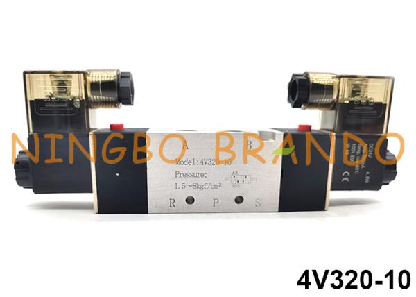 Cheap 4V320-10 Airtac Type Double Controller Pneumatic Solenoid Valve 5/2 Way 24V 220V for sale