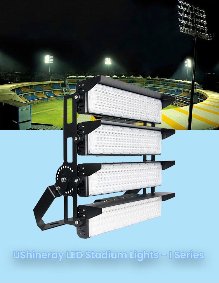 500W Stadium Flood Lights 0 - 10V Dim Led Sports Field Lighting For Mining Site
