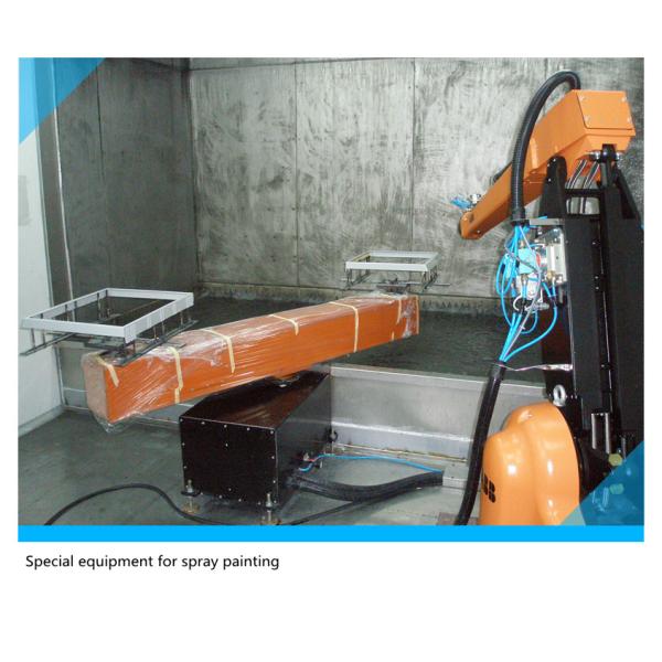 15KW Spray Painting Equipments Artificial Automatic Double Station Robot Spraying Line