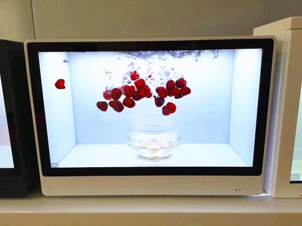 Cheap 500 nits Brightness Transparent LCD Showcase , Transparent LCD Display Case for sale