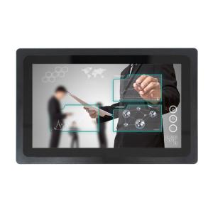 China Flat Industrial PCAP Touch Monitor Waterproof FHD 1920X1080 Wall Mount LCD Monitor on sale
