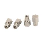 Precision Nuts CNC Machined on CNC Lathe for Custom Applications