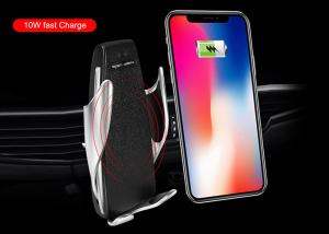 China Auto Clamping Infrared Sensor 10W QI Wireless Car Charger on sale