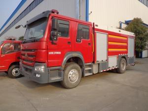 Best Emergency Rescue Fire Truck , HOWO 8 Tons Foam Fire Truck Good Performance wholesale