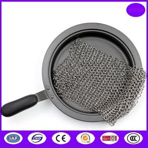 China Good using Chain Mail Scrubber for Cast Iron Cookware from china best seller of scrubber on sale