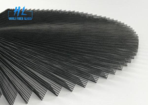 Cheap 2.2M * 25M Pleated Mesh Folding Window Screen For Sliding Window In Grey for sale