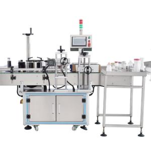 China 850w Sticker Label Applicator Machine For Self Adhesive Wrap Around Square Bottle on sale