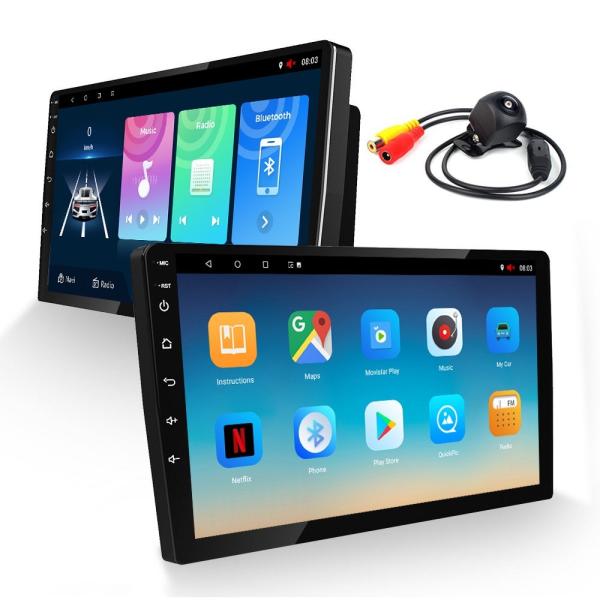 Cheap 2 64G Car Radio with Rear View Camera Android Auto Carplay GPS Navigation WIFI Bluetooth for sale