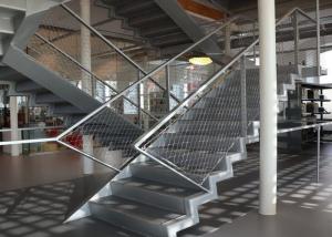 Best Stainless Steel Staircase Safety Netting With Ferrule Rope Mesh Ss304 2.0 Mm Wire wholesale