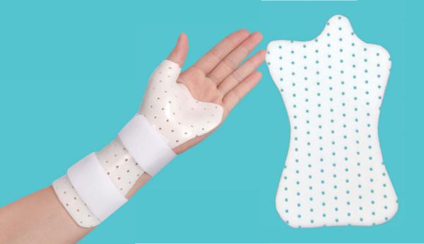 Cheap ISO13485 Thermoplastic Thumb Spica Splint Wrist And Thumb Splint for sale