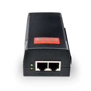 China Gigabite 30W 60W POE Injector gigabit POE Power Supply Adapter Compatible W/T IEEE802.3at/af 0.625A for POE camera on sale