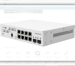 Best Mikrotik CSS610-8G-2S IN Network Switch 8 Gigabit Ethernet Ports Managed VLAN Support wholesale