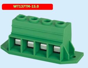 China WT137TM- 15mm PCB Terminal Block 2-10 P Screw Type Terminal Blocks on sale