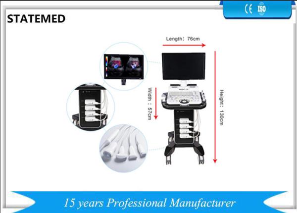 Cheap 55 Kg Trolley 4d Ultrasound Machine With Cardiac Ultrasound System for sale