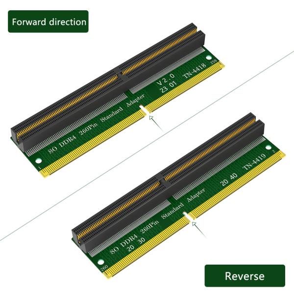 Cheap Laptop SO-DIMM Memory RAM DDR4 260Pin Slot To Desktop DDR4 DIMM Adapter Test Protection Card for sale