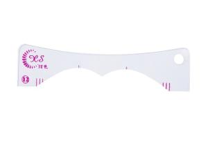 China 10cm Harmless Silica Gel Eyebrow Microblading Tool Stencil , Eyebrow Measuring Ruler Tool on sale