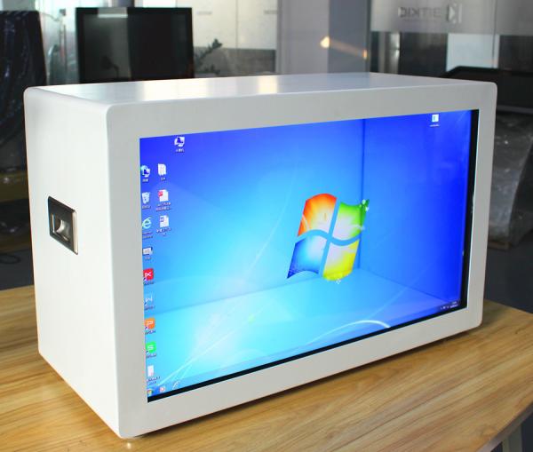Cheap Windows Transparent LCD Touch Screen , LCD Advertising Display SD Card for sale